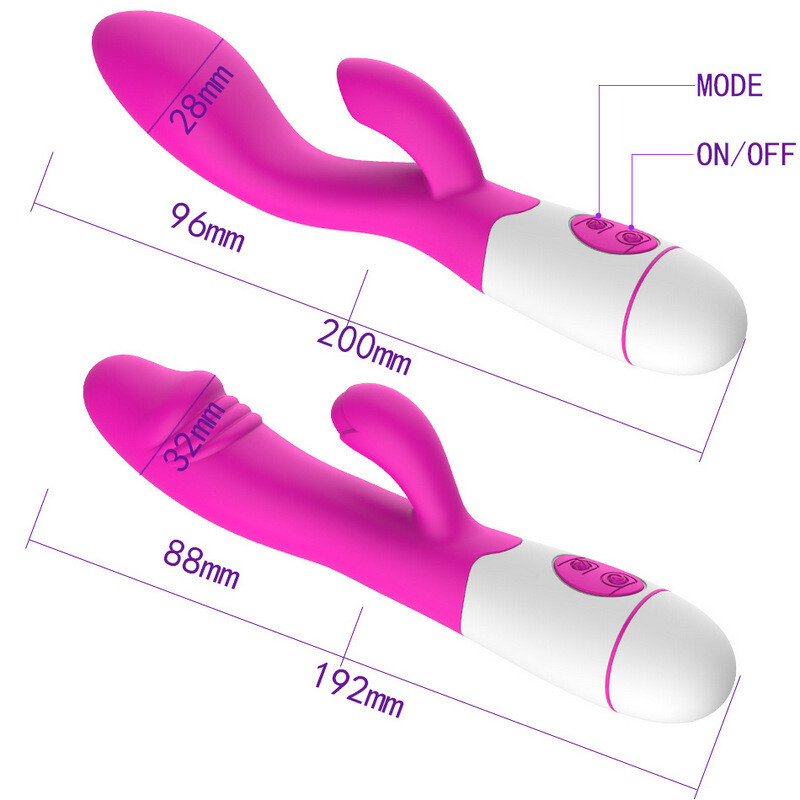 30 Speeds Double Penetration Vibrator For Vagina Clitoris Massager Erotic Products Sex Toys For Woman Adults Intimate Goods