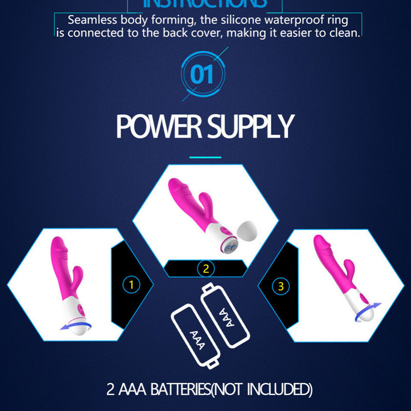 30 Speeds Double Penetration Vibrator For Vagina Clitoris Massager Erotic Products Sex Toys For Woman Adults Intimate Goods