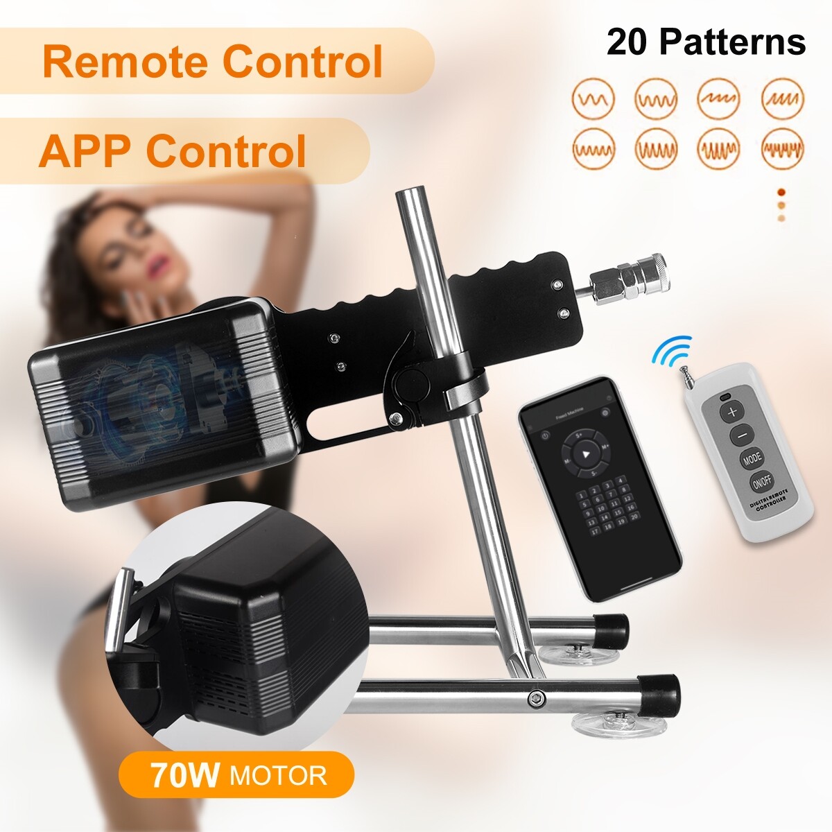 Jessky New Premium Sex Machine Wireless Remote & App Control Fucking Machine With 1pcs Attachments