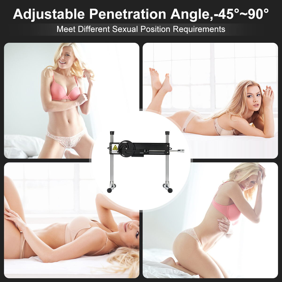 Premium Sex Machine Remote Control Fuk Machine With Multiple Attachments